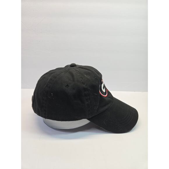 VTG RARE BASEBALL HAT CAP GEORGIA BULLDAWGS COLLEGE STITCH SIGNATURES BLACK - Picture 2 of 7